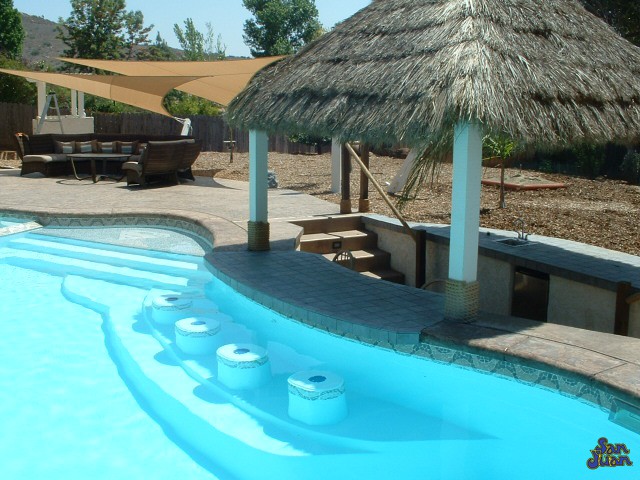 tropical island fiberglass pools