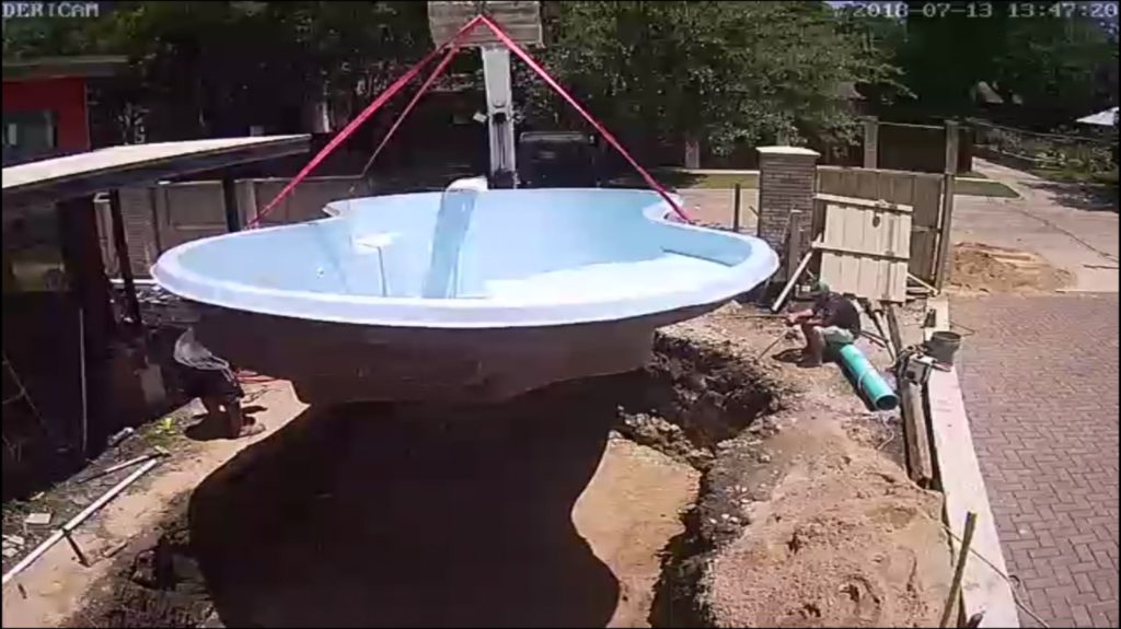 Fiberglass swimming pools are unique in one specific way. We dig your hole and set your pool shell in the same day! No waiting around, dealing with loud annoying equipment or weeks of sub-contractors. We are a minimally invasive swimming pool builder that arrives, installs and provides the best quality swimming pools in North Texas!