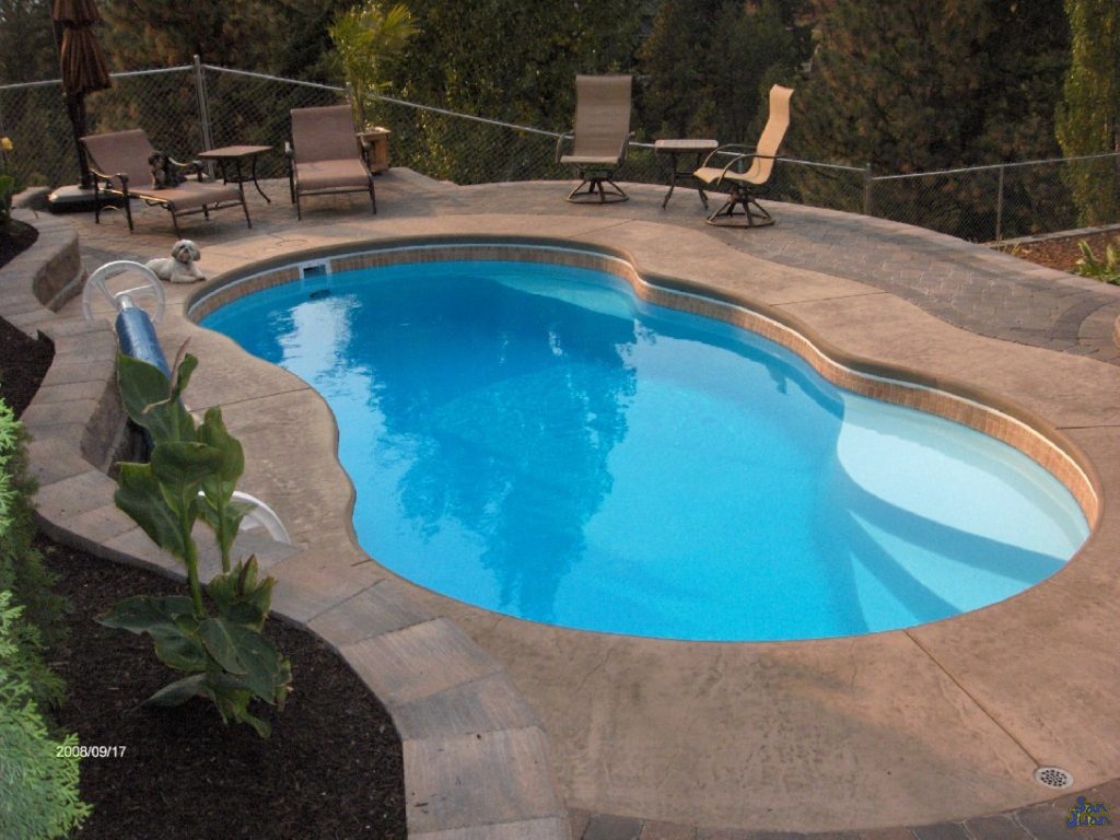 The Lelani is a wonderful fiberglass pool shape. Designed for small to medium sized backyards, it fits excellently in almost any landscape. The free form design is both elegant and fun! 