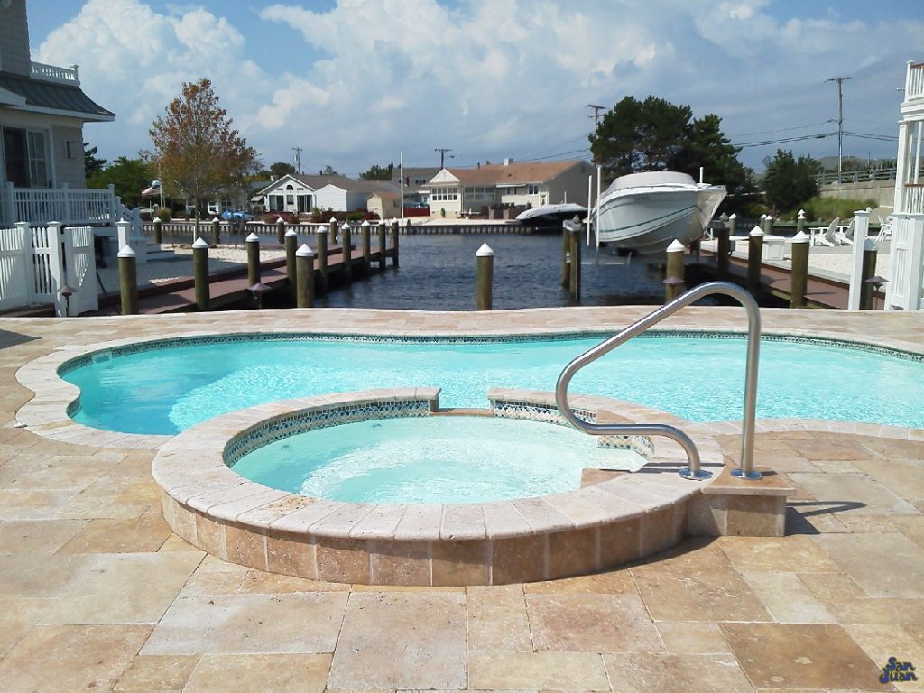 The Isle Spa is a classic and comfortable fiberglass spa that pairs perfectly with any of our fiberglass swimming pools. This ageless spa provides enough space for 6-8 bathers and has a wide wrap around bench for user comfort!